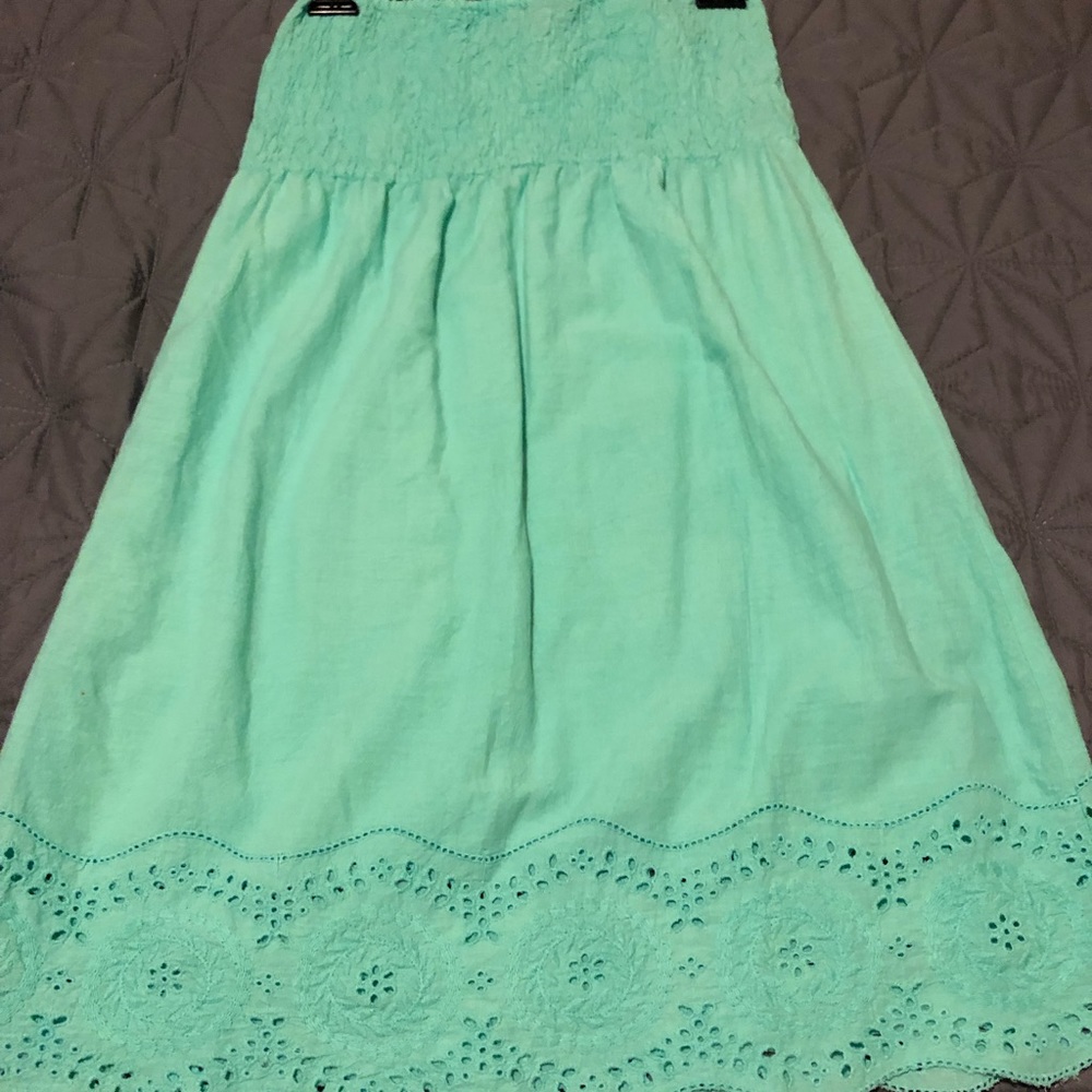 Sea Foam Strapless Dress